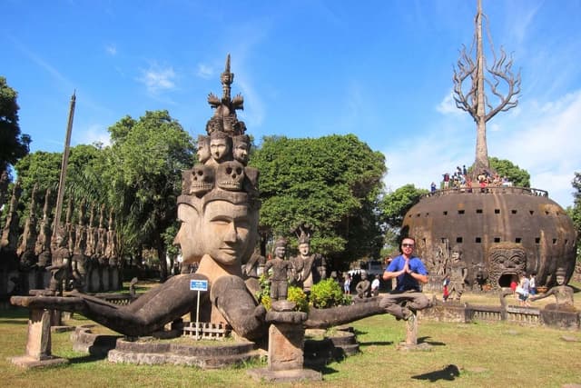 Day 2: Vientiane – Buddha Park – Train to Vang Vieng